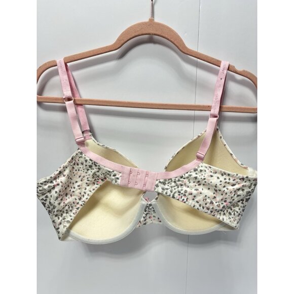 Victoria's Secret Push-Up Bra 38DD Gray Pink Cheetah Print Sexy Padded Lingerie - Picture 3 of 7